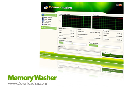 دانلود Memory Washer v6.0.1.19 - نرم افزار پاکسازی و بهینه سازی حافظه