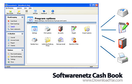 دانلود Softwarenetz Cash book v2.27 - نرم افزار حسابداری و مدیریت حساب های روزانه