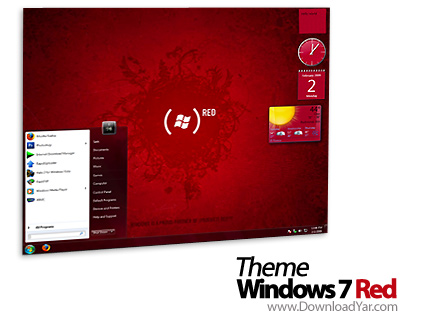 دانلود Theme Windows 7 Red - نرم افزار پوسته بسیار زیبا برای ویندوز محبوب 7