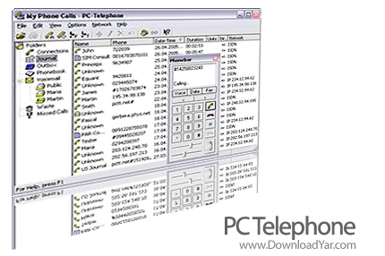 دانلود PC Telephone v6.0 - نرم افزار تبدیل کردن کامپیوتر به تلفن و فکس