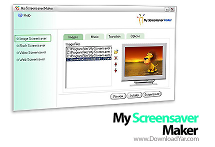 دانلود My Screensaver Maker v4.80 - نرم افزار طراحی اسكرين سيور