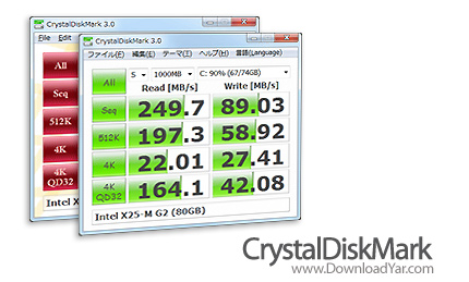 دانلود CrystalDiskMark v3.0 - نرم افزار تست سرعت هارد دیسک