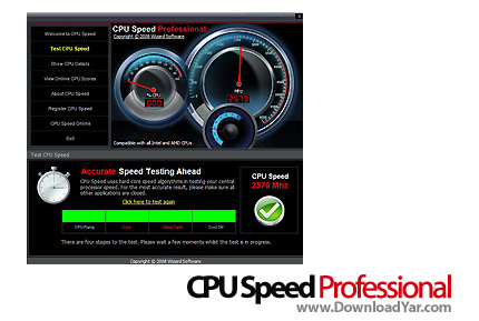 دانلود CPU Speed Professional v3.0.2.5 - نرم افزار افزایش سرعت CPU