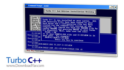 دانلود Turbo C++ v3.0 - نرم افزار زبان C