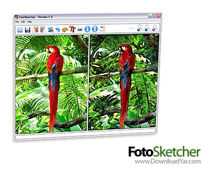 دانلود FotoSketcher v1.96 - نرم افزار  تبدیل عکس معمولی به نقاشی