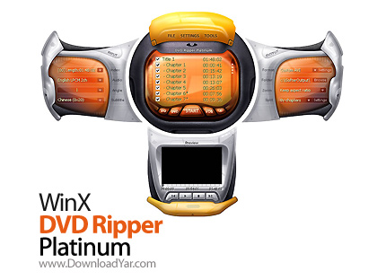 دانلود WinX DVD Ripper Platinum v5.11.2.20100519 - نرم افزار تبدیل فیلم های دی وی دی به فرمت های مختلف