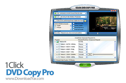 دانلود 1Click DVD Copy Pro v4.2.1.8 - نرم افزار کپی انواع فیلم های دی وی دی تنها با یک کلیک