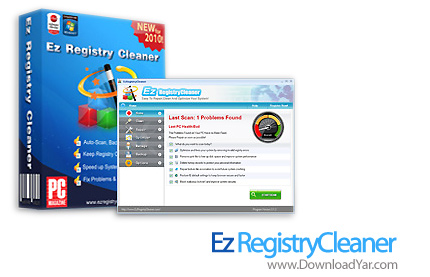 دانلود Ez RegistryCleaner 2010 v3.1.2 - نرم افزار بهینه سازی و پاکسازی رجیستری