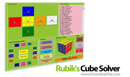 دانلود Rubik’s Cube Solver v1.0 - نرم افزار حل مکعب روبیک